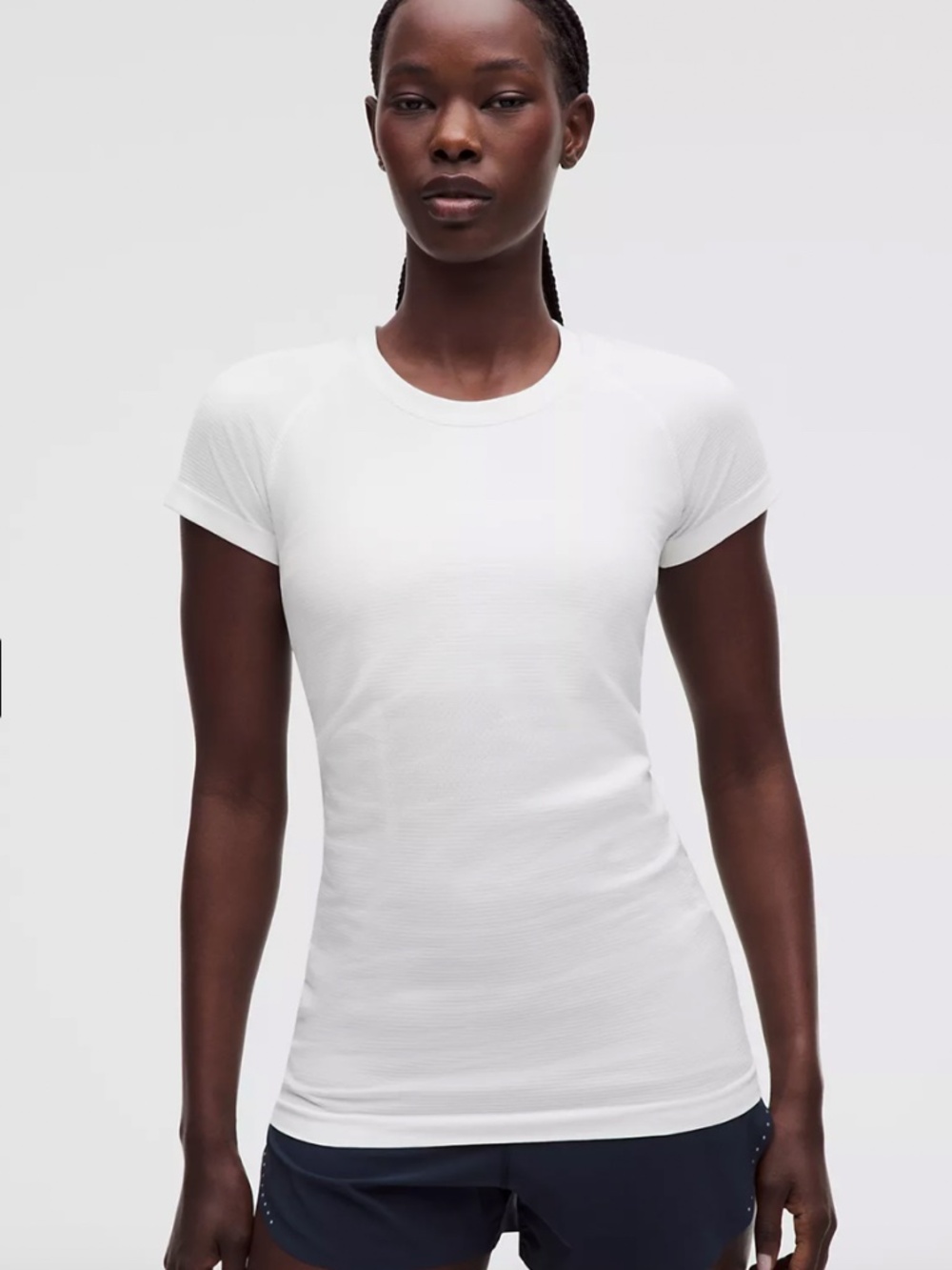 White Swiftly Tech Short Sleeve sz. 10 Lululemon